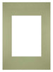 Passepartout Dimensione Cornice 21x29 7 cm - A4 Formato Immagine 13x18 cm - Menta Verde