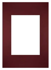 Passepartout Dimensione Cornice 21x29 7 cm - A4 Formato Immagine 13x18 cm - Vino Rosso