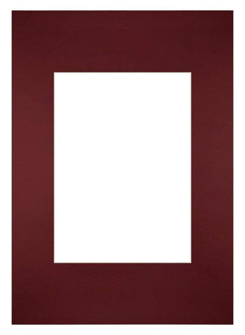 Passepartout Dimensione Cornice 21x29 7 cm - A4 Formato Immagine 13x18 cm - Vino Rosso