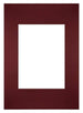 Passepartout Dimensione Cornice 21x29 7 cm - A4 Formato Immagine 13x18 cm - Vino Rosso