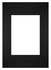 Passepartout Dimensione Cornice 21x29 7 cm - A4 Formato Immagine 13x18 cm - Nero