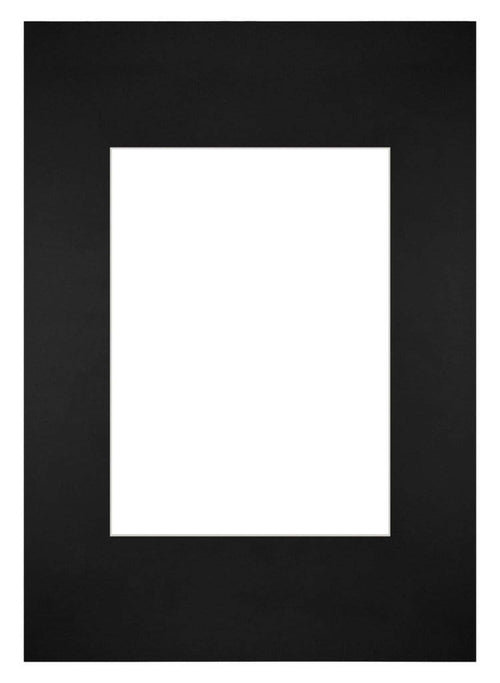 Passepartout Dimensione Cornice 21x29 7 cm - A4 Formato Immagine 13x18 cm - Nero