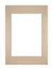 Passepartout Dimensione Cornice 21x29 7 cm - A4 Formato Immagine 14 8x21 cm - Beige