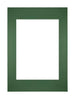 Passepartout Dimensione Cornice 21x29 7 cm - A4 Formato Immagine 14 8x21 cm - Foresta Verde