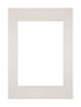 Passepartout Dimensione Cornice 21x29 7 cm - A4 Formato Immagine 14 8x21 cm - Grigio Chiaro