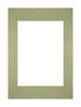 Passepartout Dimensione Cornice 21x29 7 cm - A4 Formato Immagine 14 8x21 cm - Menta Verde