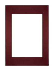 Passepartout Dimensione Cornice 21x29 7 cm - A4 Formato Immagine 14 8x21 cm - Vino Rosso