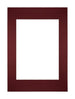 Passepartout Dimensione Cornice 21x29 7 cm - A4 Formato Immagine 14 8x21 cm - Vino Rosso