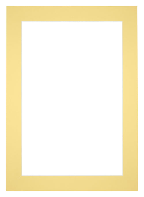 Passepartout Dimensione Cornice 21x29,7 cm - A4 Formato Immagine 10,5x14,8 cm - Giallo