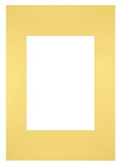 Passepartout Dimensione Cornice 21x29 7 cm - A4 Formato Immagine 13x18 cm - Giallo