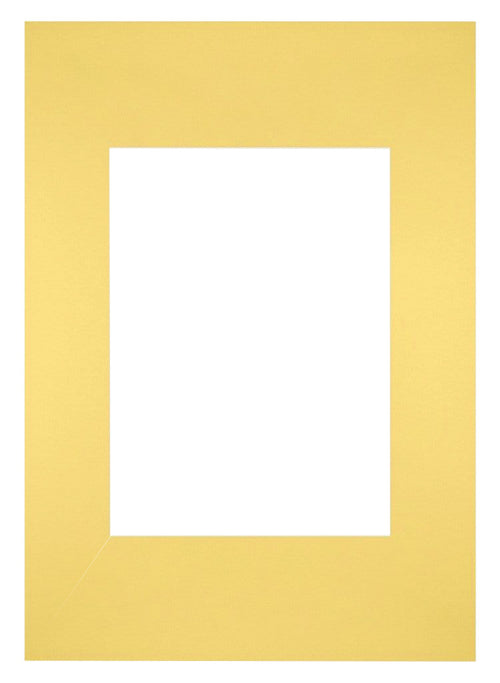 Passepartout Dimensione Cornice 21x29 7 cm - A4 Formato Immagine 13x18 cm - Giallo