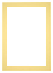 Passepartout Dimensione Cornice 21x30 cm - Formato Immagine 10x20 cm - Giallo