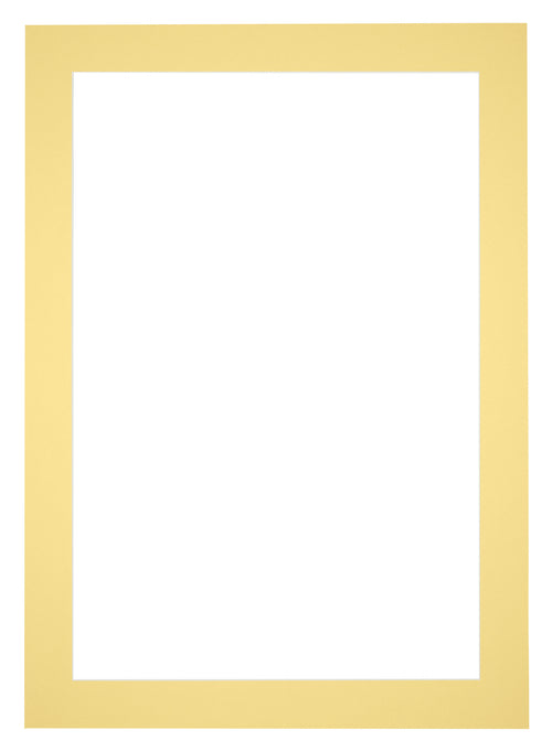 Passepartout Dimensione Cornice 21x30 cm - Formato Immagine 10x20 cm - Giallo