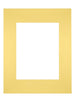 Passepartout Dimensione Cornice 24x30 cm - Formato Immagine 15x20 cm - Giallo