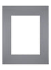 Passepartout Dimensione Cornice 24x30 cm - Formato Immagine 15x20 cm - Grigio