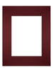 Passepartout Dimensione Cornice 24x30 cm - Formato Immagine 15x20 cm - Vino Rosso