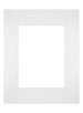 Passepartout Dimensione Cornice 24x30 cm - Formato Immagine 15x20 cm - Bianco