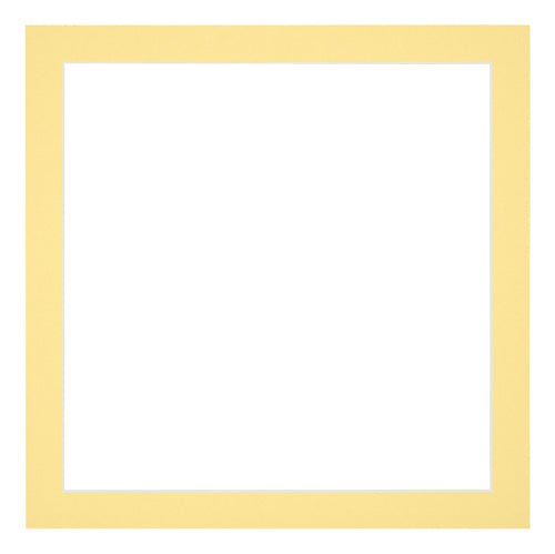 Passepartout Dimensione Cornice 25x25 cm - Formato Immagine 20x20 cm - Giallo