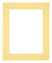 Passepartout Dimensione Cornice 25x30 cm - Formato Immagine 13x18 cm - Giallo