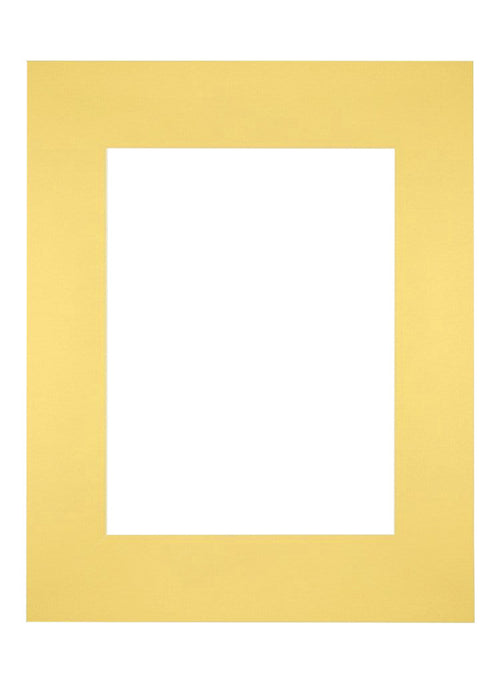 Passepartout Dimensione Cornice 28x35 cm - Formato Immagine 18x24 cm - Giallo