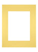 Passepartout Dimensione Cornice 28x35 cm - Formato Immagine 18x24 cm - Giallo