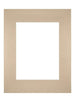 Passepartout Dimensione Cornice 28x35 cm - Formato Immagine 18x24 cm - Beige