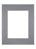 Passepartout Dimensione Cornice 28x35 cm - Formato Immagine 18x24 cm - Grigio