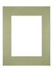 Passepartout Dimensione Cornice 28x35 cm - Formato Immagine 18x24 cm - Menta Verde