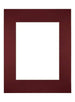 Passepartout Dimensione Cornice 28x35 cm - Formato Immagine 18x24 cm - Vino Rosso