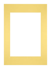 Passepartout Dimensione Cornice 29 7x42 cm - A3 Formato Immagine 21x29 7 cm - Giallo