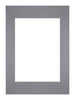 Passepartout Dimensione Cornice 29 7x42 cm - A3 Formato Immagine 21x29 7 cm - Grigio