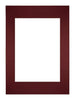 Passepartout Dimensione Cornice 29 7x42 cm - A3 Formato Immagine 21x29 7 cm - Vino Rosso