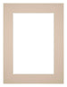 Passepartout Dimensione Cornice 30x40 cm - Formato Immagine 20x30 cm - Beige