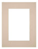 Passepartout Dimensione Cornice 45x60 cm - Formato Immagine 30x45 cm - Beige