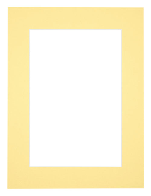 Passepartout Dimensione Cornice 30x40 cm - Formato Immagine 20x30 cm - Giallo