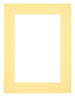 Passepartout Dimensione Cornice 30x40 cm - Formato Immagine 20x30 cm - Giallo