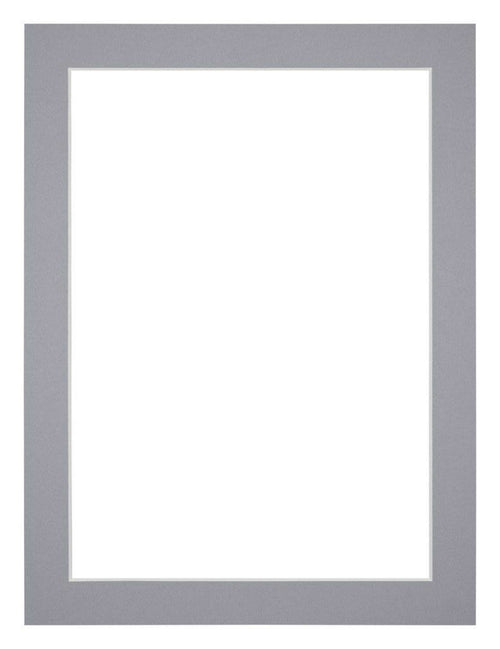 Passepartout Dimensione Cornice 30x40 cm - Formato Immagine 25x35 cm - Grigio