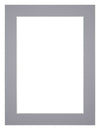 Passepartout Dimensione Cornice 46x61 cm - Formato Immagine 40x50 cm - Grigio