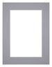 Passepartout Dimensione Cornice 75x100 cm - Formato Immagine 60x90 cm - Grigio