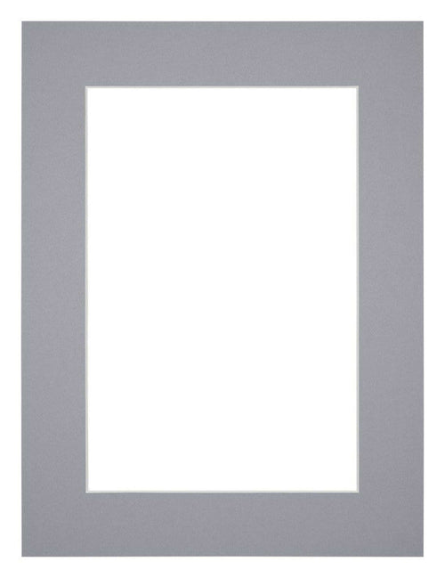 Passepartout Dimensione Cornice 45x60 cm - Formato Immagine 35x50 cm - Grigio