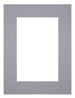 Passepartout Dimensione Cornice 45x60 cm - Formato Immagine 30x45 cm - Grigio