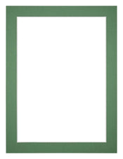 Passepartout Dimensione Cornice 18x24 cm - Formato Immagine 12x18 cm - Foresta Verde