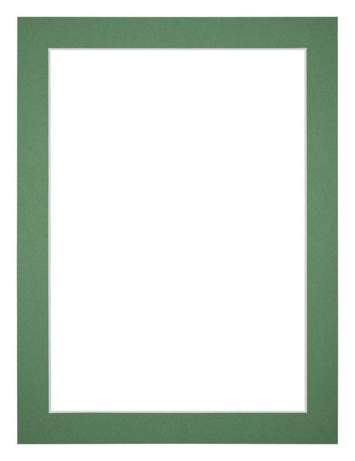 Passepartout Dimensione Cornice 18x24 cm - Formato Immagine 12x18 cm - Foresta Verde