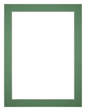 Passepartout Dimensione Cornice 30x40 cm - Formato Immagine 25x35 cm - Foresta Verde