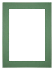 Passepartout Dimensione Cornice 45x60 cm - Formato Immagine 40x50 cm - Foresta Verde