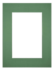 Passepartout Dimensione Cornice 45x60 cm - Formato Immagine 30x45 cm - Foresta Verde