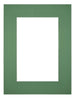 Passepartout Dimensione Cornice 45x60 cm - Formato Immagine 30x45 cm - Foresta Verde