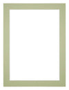 Passepartout Dimensione Cornice 75x100 cm - Formato Immagine 61x91 5 cm - Menta Verde