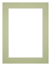 Passepartout Dimensione Cornice 45x60 cm - Formato Immagine 40x50 cm - Menta Verde