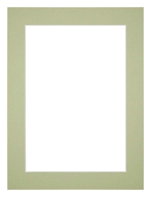 Passepartout Dimensione Cornice 45x60 cm - Formato Immagine 40x50 cm - Menta Verde